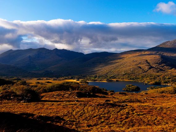 The lakes of Killarney, in County Kerry. The lakes of Killarney, in County Kerry.
