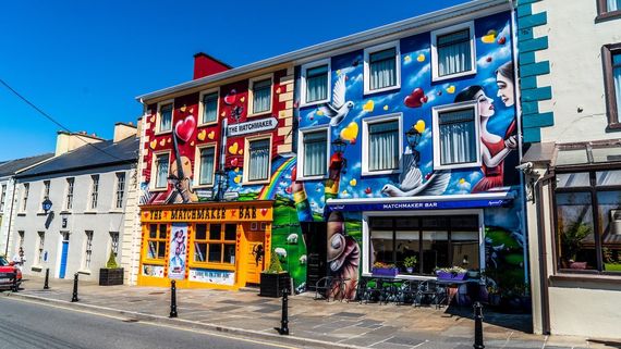 The colorful town of Lisdoonvarna. The colorful town of Lisdoonvarna.