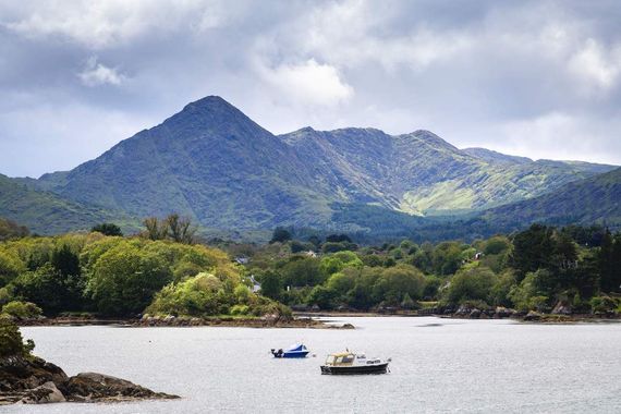 The Sugarloaf mountain in the Caha Mountain range on the Beara Peninsula.