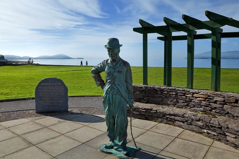 Charlie Chaplin statute in Waterville, Co Kerry. (Ireland's Content Pool)