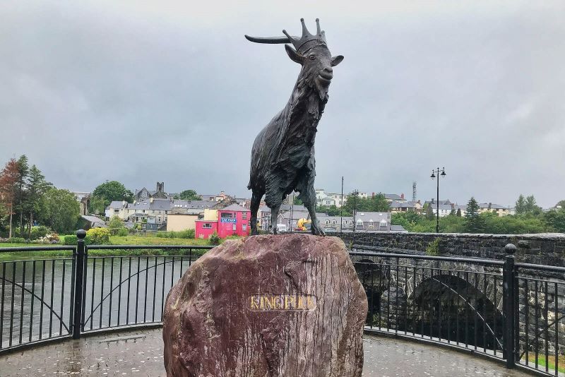 Statue of King Puck in Killorglin, County Kerry. (Ireland's Content Pool)