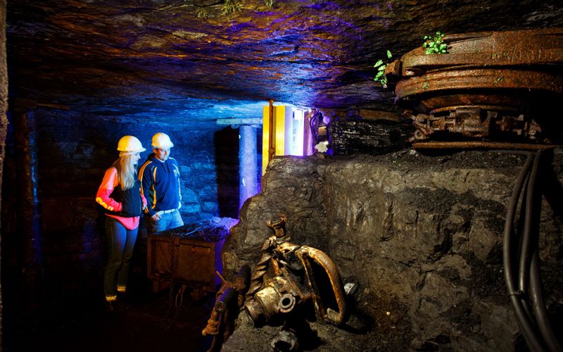 Underground at Arigna Mines in Co Roscommon. Credit: Visit Roscommon
