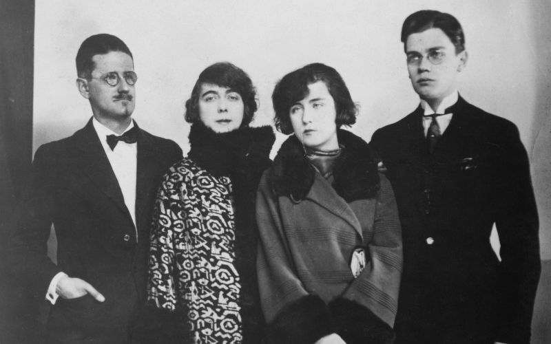 Paris, 1924: James Joyce, his partner and future wife, Nora Barnacle (1884 - 1951), and their children Lucia (1907 - 1982) and Giorgio (1905 - 1976). (Getty Images) Paris, 1924: James Joyce, his partner and future wife, Nora Barnacle (1884 - 1951), and their children Lucia (1907 - 1982) and Giorgio (1905 - 1976). (Getty Images)