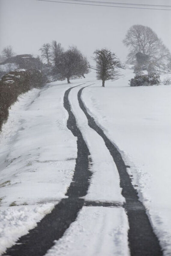 Snow scenes in Kildare. Credit: Eamonn Farrell/RollingNews.ie