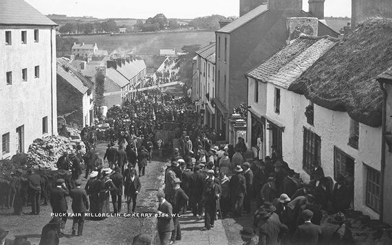 Crowds at Puck Fair in Killorglin, Co Kerry in the early 1900s. (National Archives of Ireland) Crowds at Puck Fair in Killorglin, Co Kerry in the early 1900s. (National Archives of Ireland)